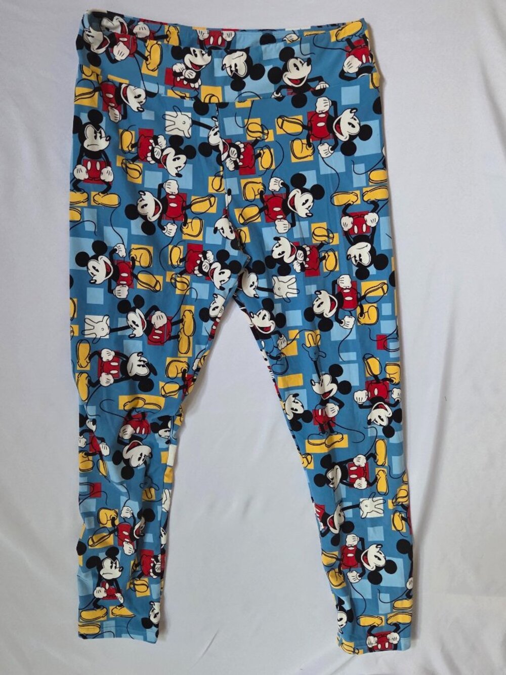 LuLaRoe x Disney Tall & Curvy Leggings — Classic Mickey Mouse Geometric Pop Prin